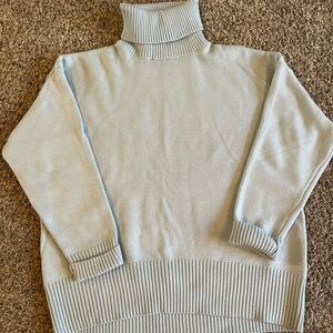 Amazon Light Blue Turtleneck Sweater